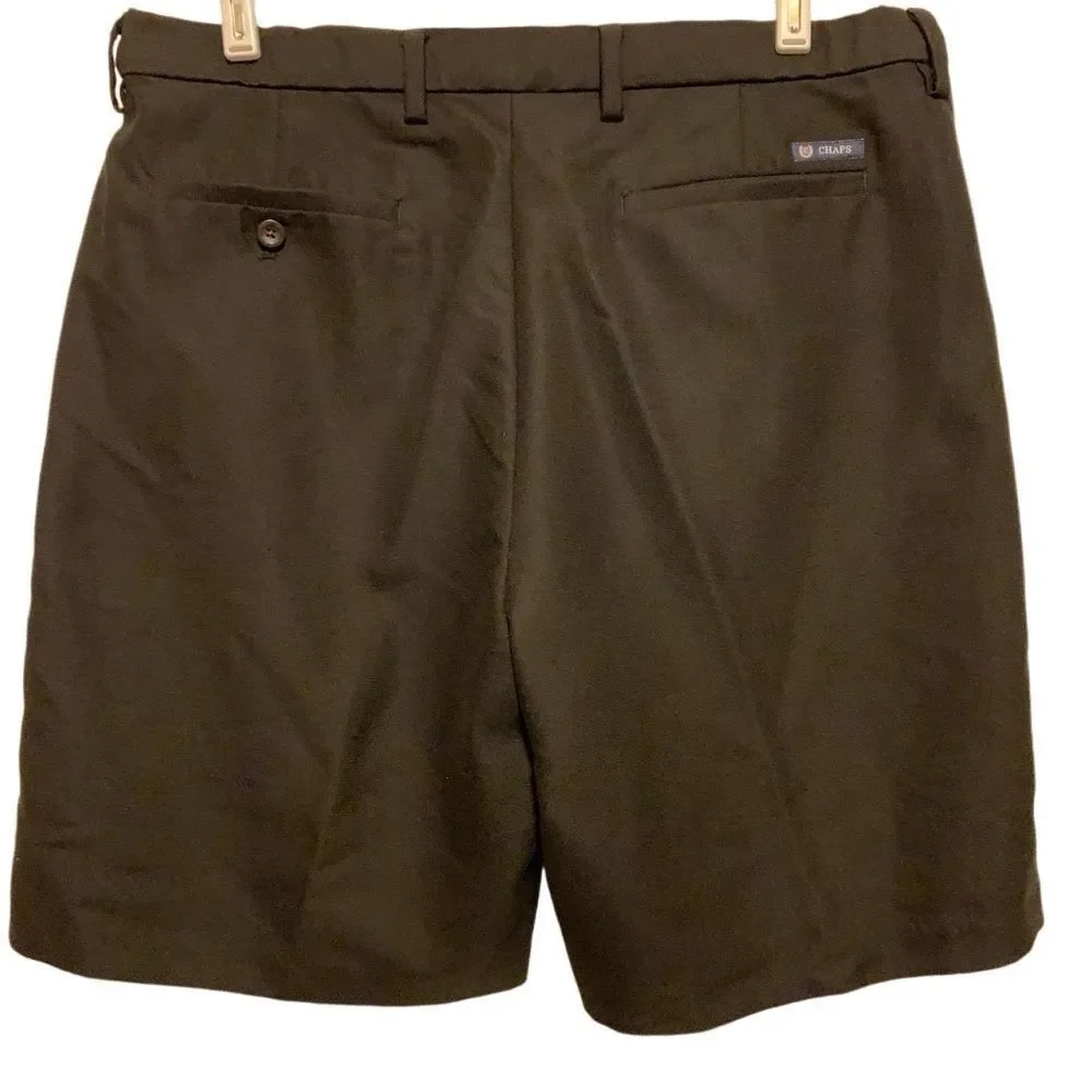 Chaps Size 36 Adjustable Waist Black Shorts